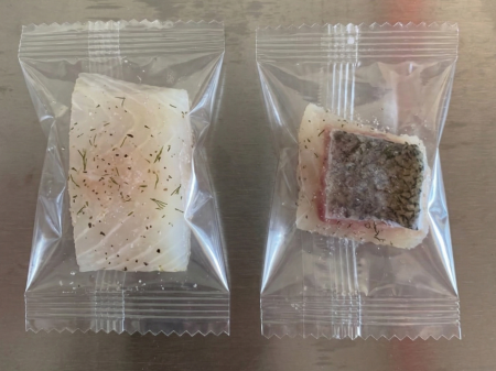 Machine d'emballage de filets de poisson frais